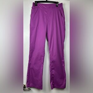 Buttersoft Women’s Purple Scrub Pants Size Medium Elastic Waist 3 Pocket BSS476
